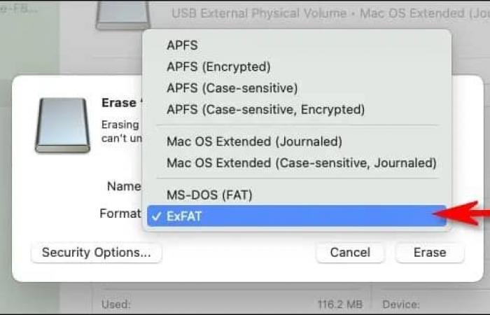 format usb drive in mac for windows